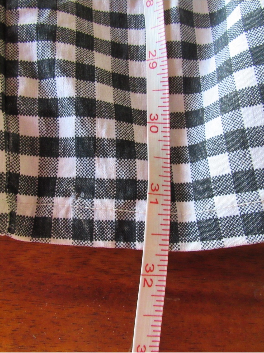 Hell Bunny Black and White Gingham Woman’s Cigarette Pants - Picture 5 of 7